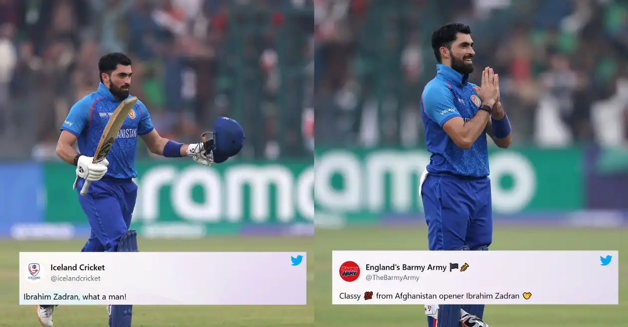 AFG vs ENG: Fans go wild as Ibrahim Zadran hits a stylish century in Champions Trophy 2025