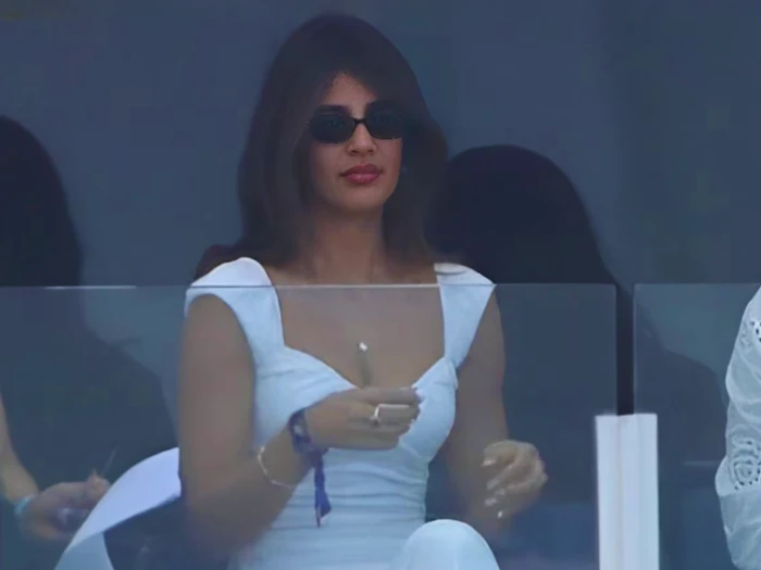 Jasmin Walia at the India vs Pakistan match