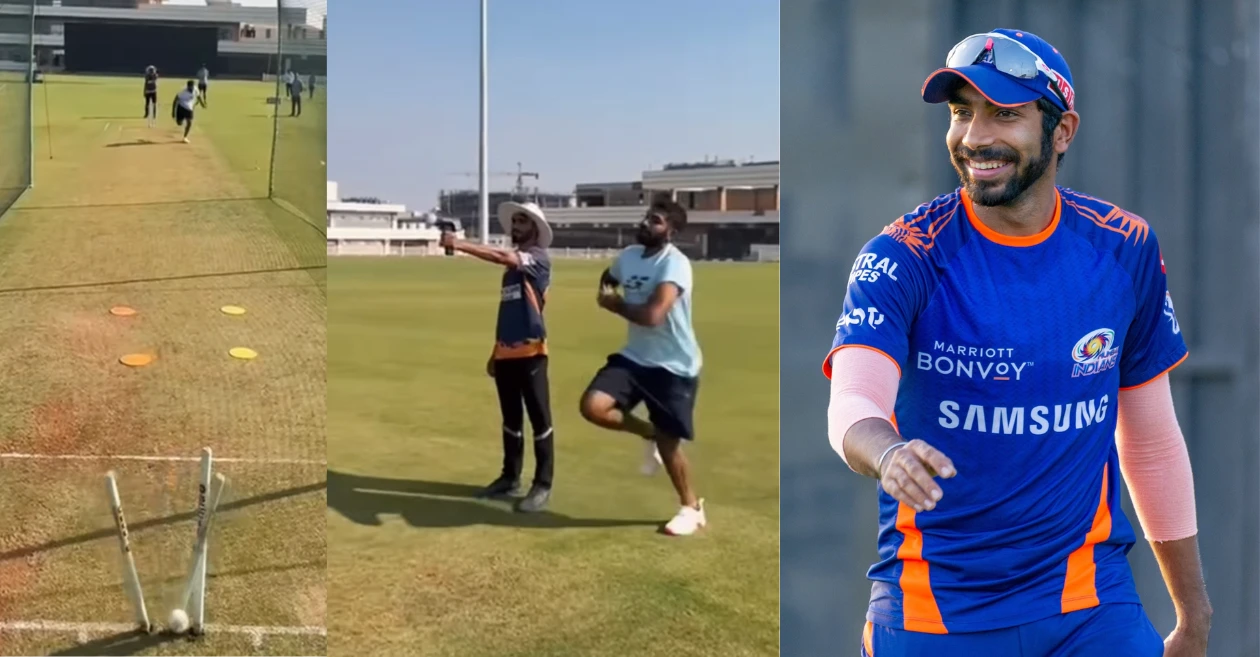 WATCH: Jasprit Bumrah resumes bowling ahead of IPL 2025, shatters middle stump with a perfect yorker