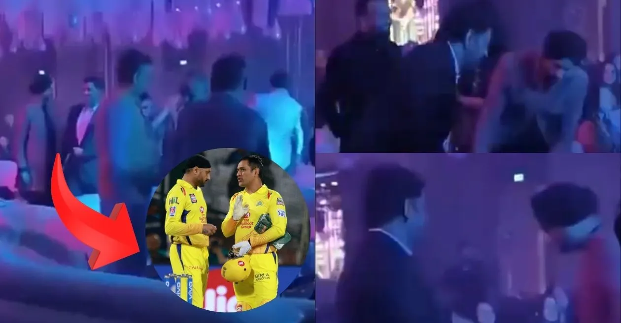 WATCH: MS Dhoni and Harbhajan Singh reunion sparks Salman Khan-Ashneer Grover comparisons