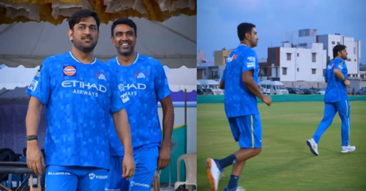 WATCH: MS Dhoni and Ravichandran Ashwin reunite as Chennai Super Kings’ IPL 2025 preparations get underway