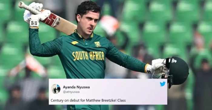 Fans erupt as South Africa’s debutant Matthew Breetzke hits maiden century in 2nd ODI against New Zealand | Pakistan Tri-Series 2025