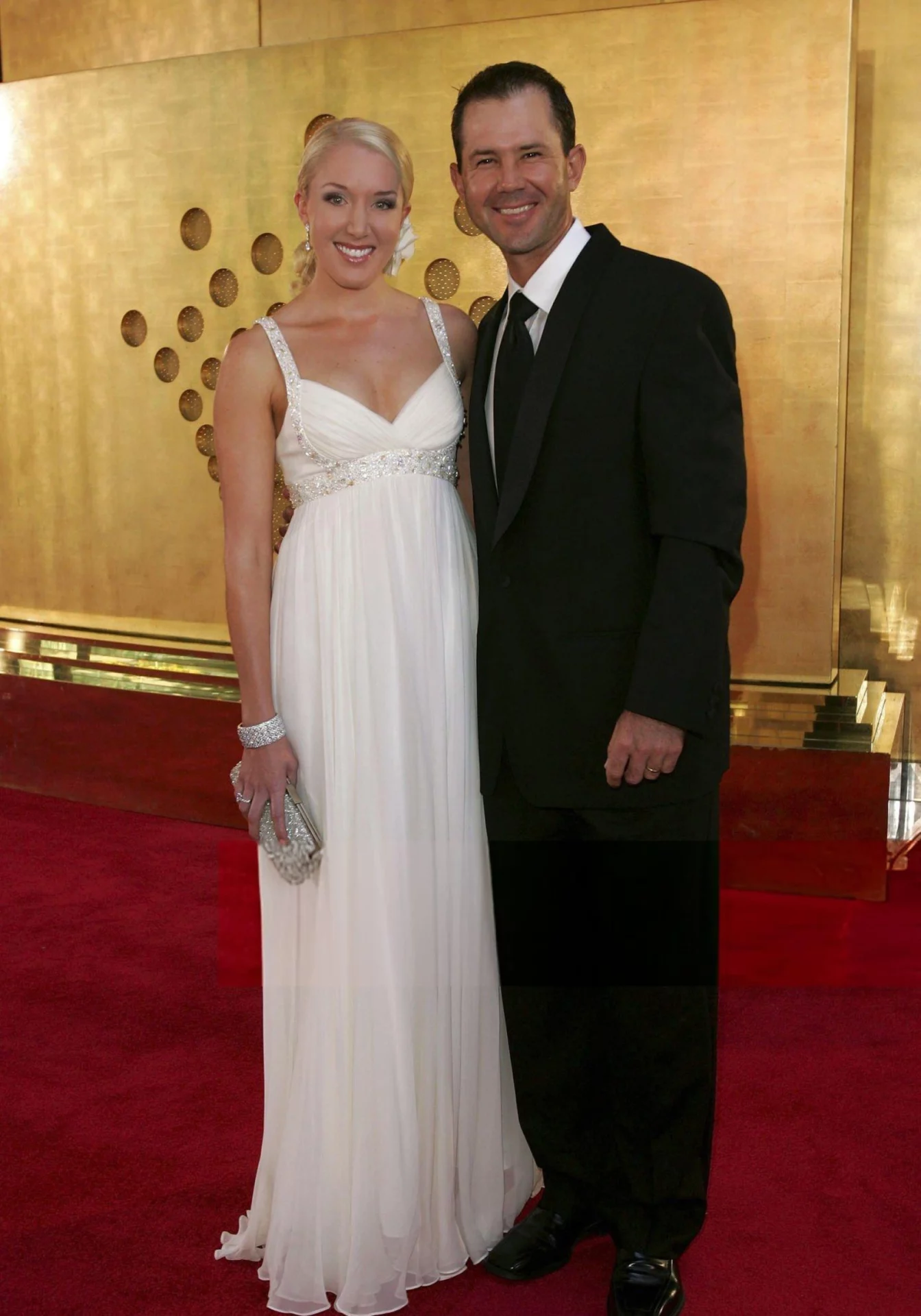 Ponting with his wife at the Cricket Australia awards