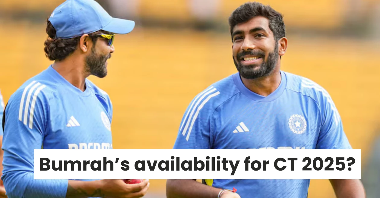 Ravindra Jadeja responds to a query related to Jasprit Bumrah’s availability for Champions Trophy 2025