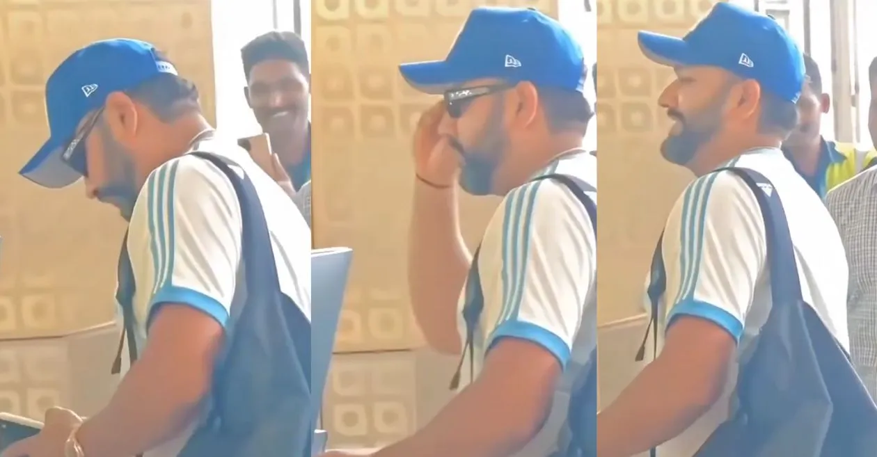 Champions Trophy 2025 [WATCH]: Rohit Sharma’s hilarious playful moment at the airport as he teases security staff