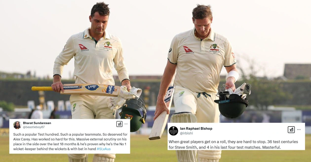 Twitter reactions: Australia takes charge against Sri Lanka as Steve Smith and Alex Carey smash brilliant tons on Day 2 of the second Test