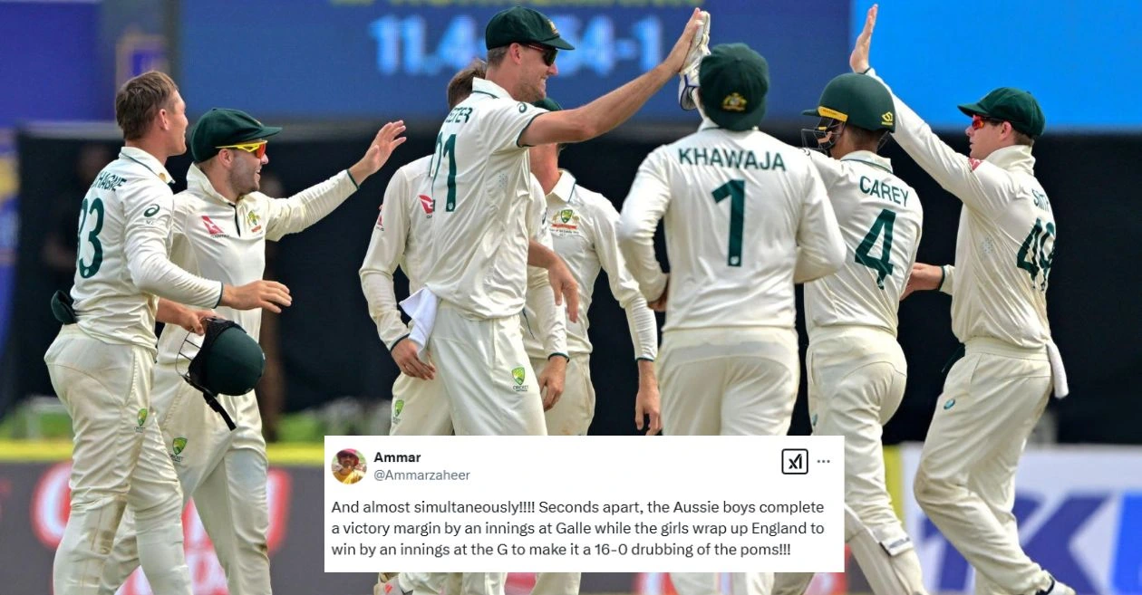 Twitter reactions: Dominant Australia tears Sri Lanka apart to claim an emphatic win in the 1st Test