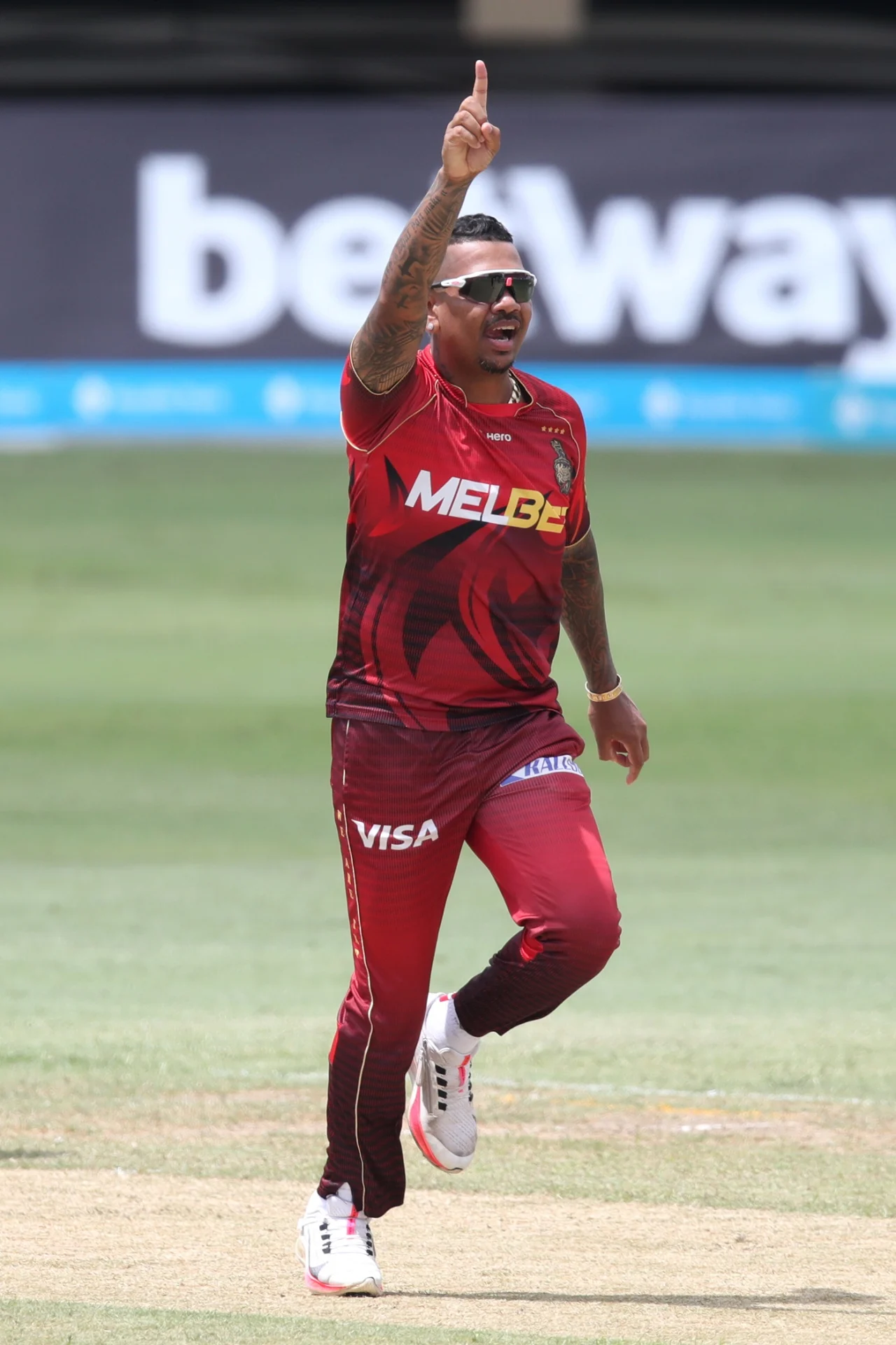 Sunil Narine playing for his CPL side Trinbago Knight Riders