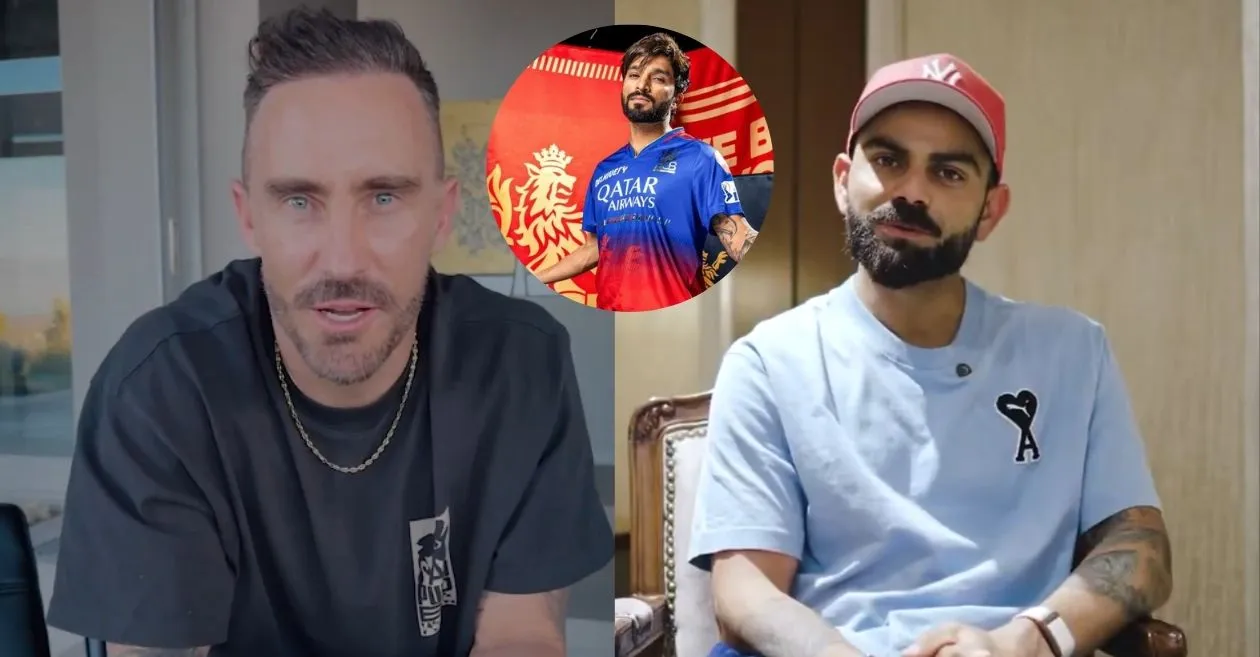 Virat Kohli and Faf du Plessis react to the appointment of Rajat Patidar as RCB’s new captain for IPL 2025