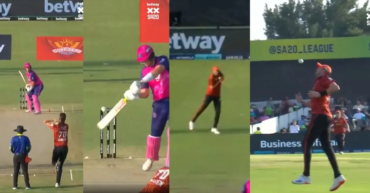 WATCH: Craig Overton grabs a spectacular juggling catch to send Mitchell Owen packing in Qualifier 2 of SA20 2025