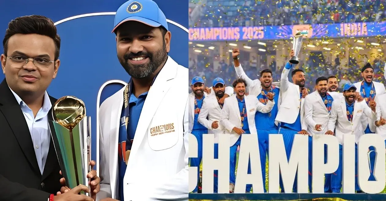 BCCI honours Team India with a whopping prize money for ICC Champions Trophy 2025 victory