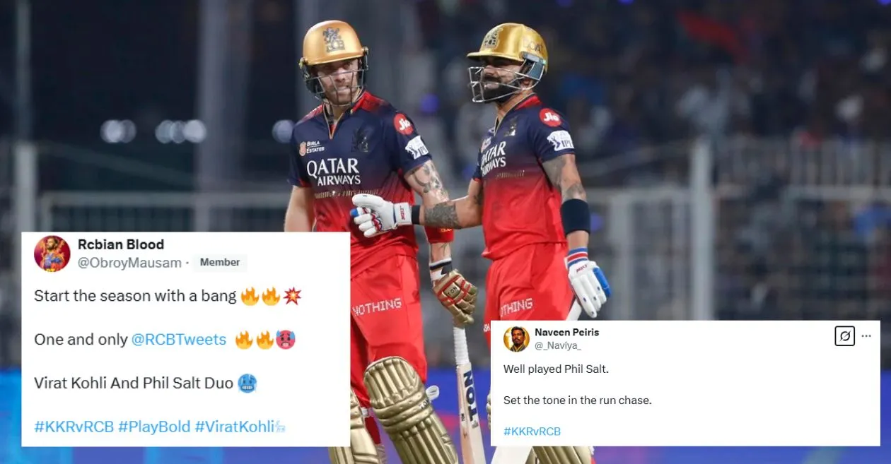 Fans go berserk as Virat Kohli and Phil Salt’s blistering knock takes RCB home against KKR in the IPL 2025 opener