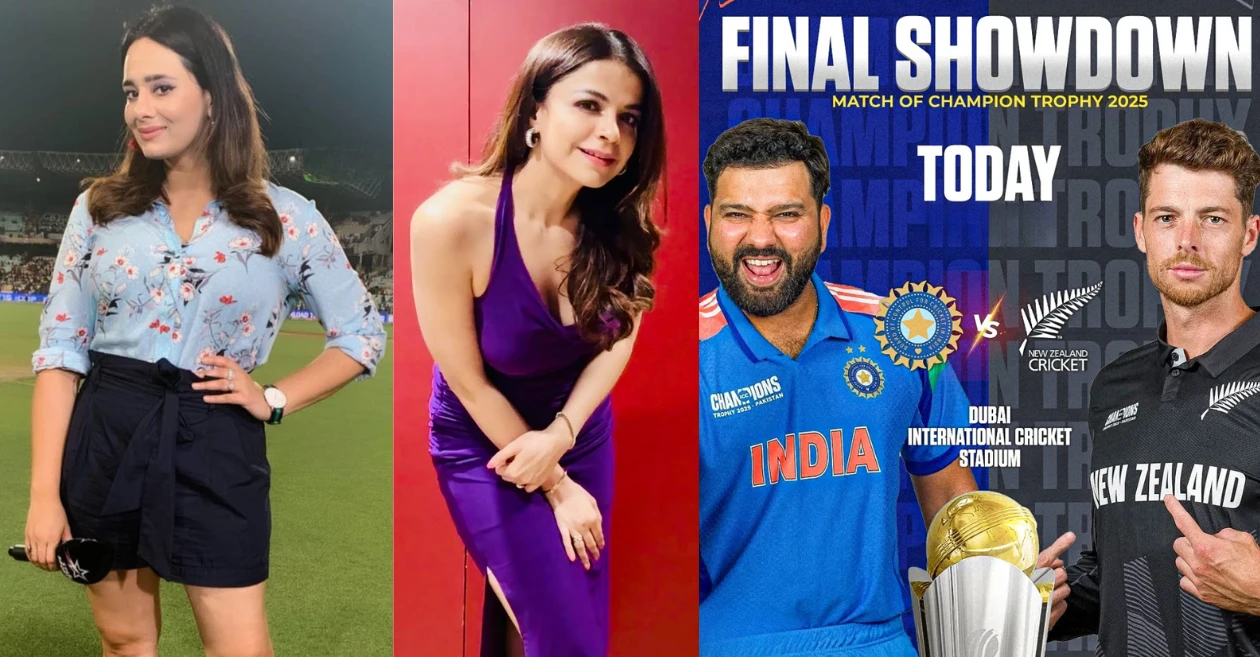 From Mayanti Langer to Swedha Singh Bahal: List of anchors and presenters for IND vs NZ, Champions Trophy 2025 final