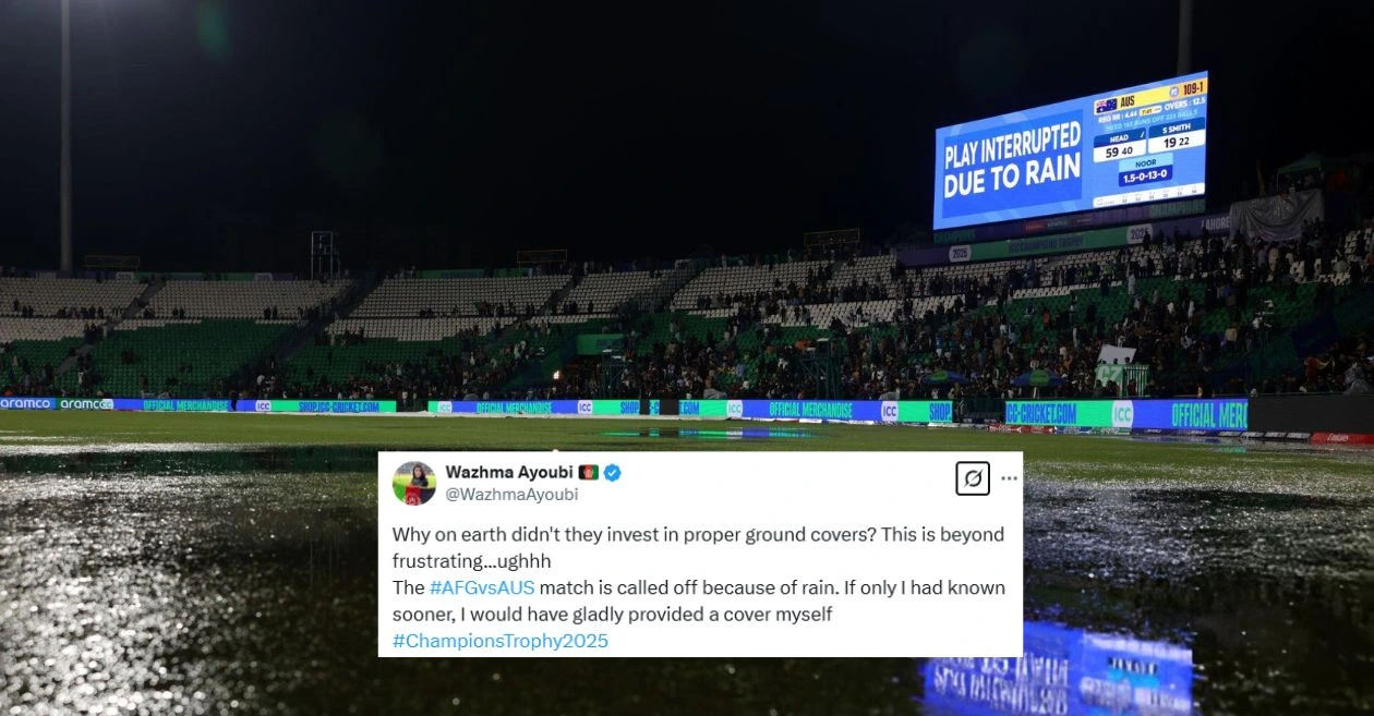 Twitter reactions: Fans slam Pakistan for mismanagement after group stage clash between Afghanistan and Australia was called off due to rain