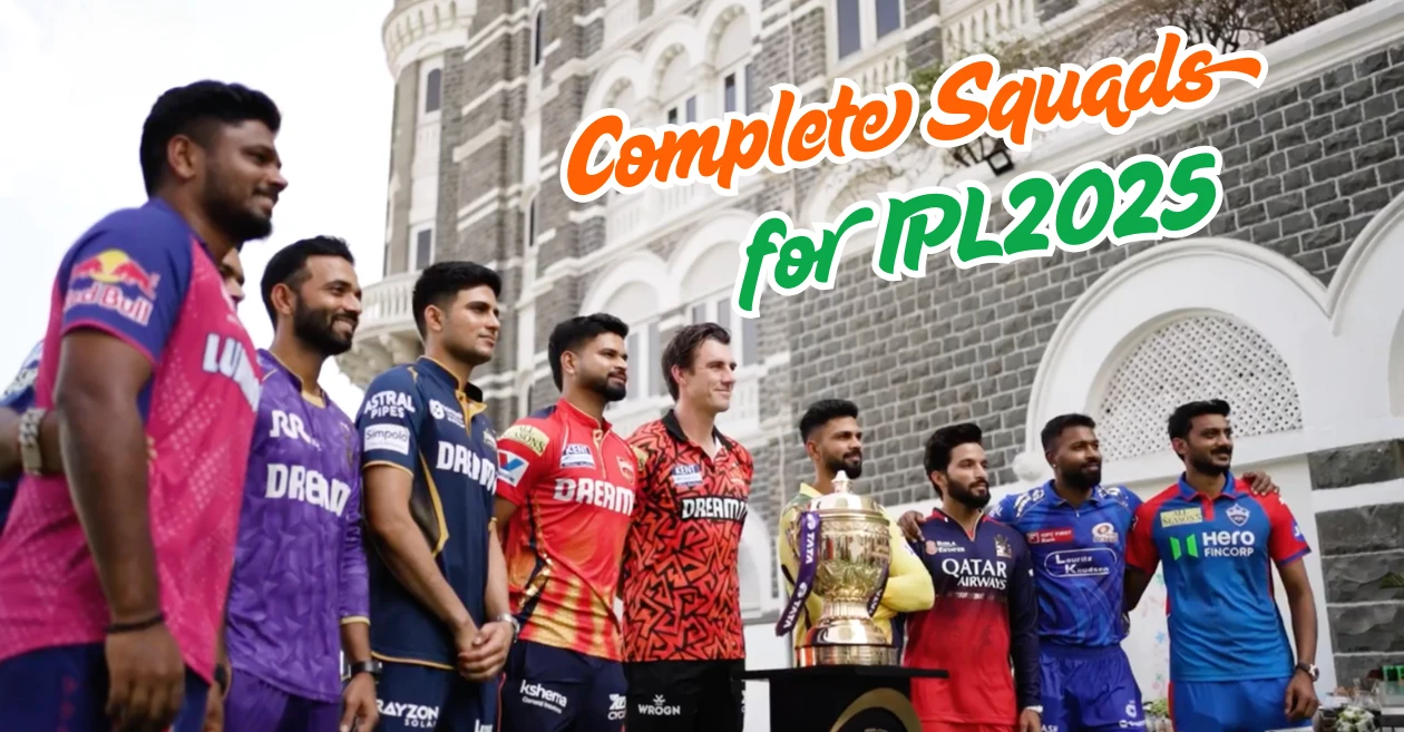 Indian Premier League (IPL) 2025 Squads: Players list and captains of all ten teams