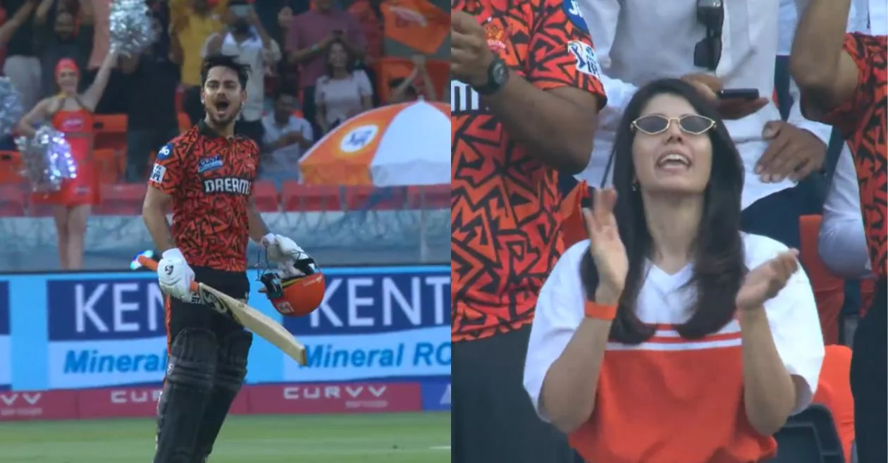 IPL 2025 [WATCH]: Kavya Maran’s electrifying ‘come on’ celebration as Ishan Kishan smashes a debut hundred for SRH against RR