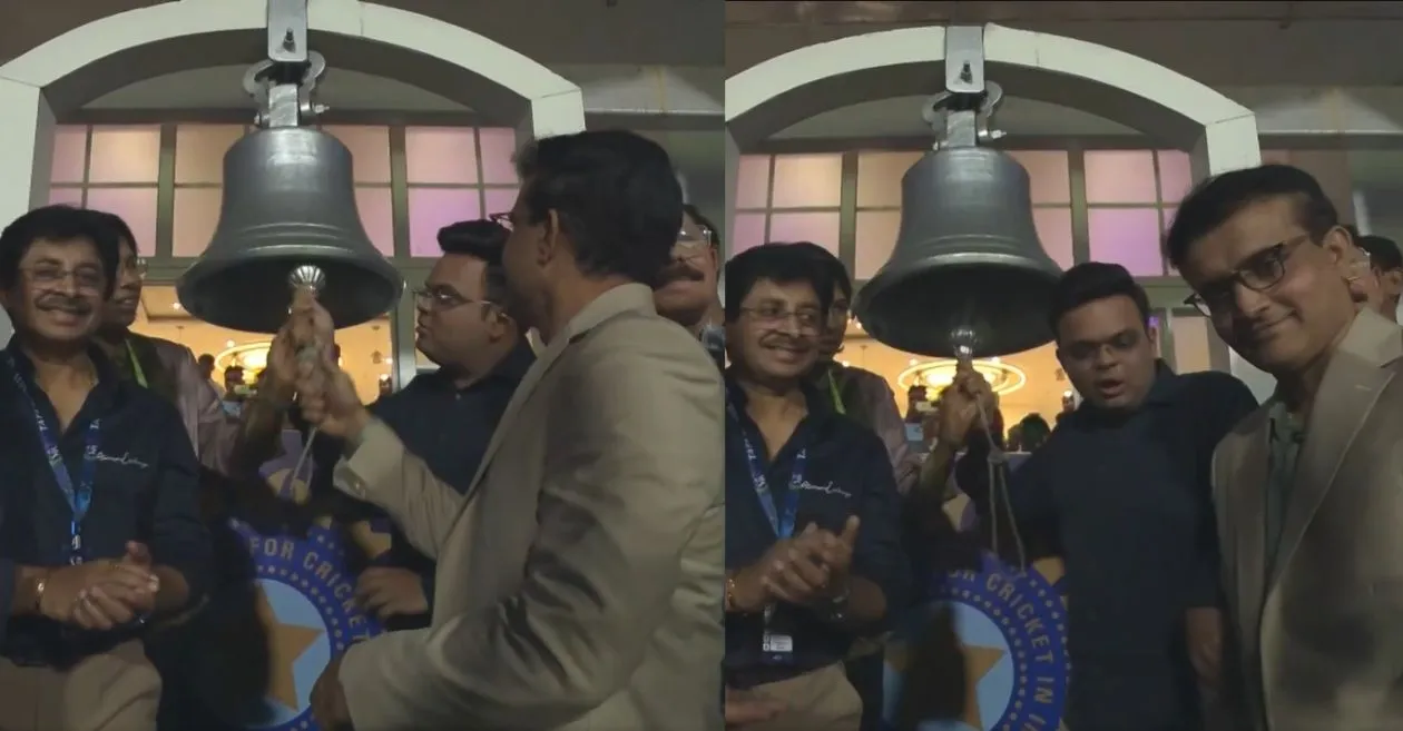 WATCH: Jay Shah, Sourav Ganguly, and Jhulan Goswami ring the bell to inaugurate IPL 2025 opener at Eden Gardens