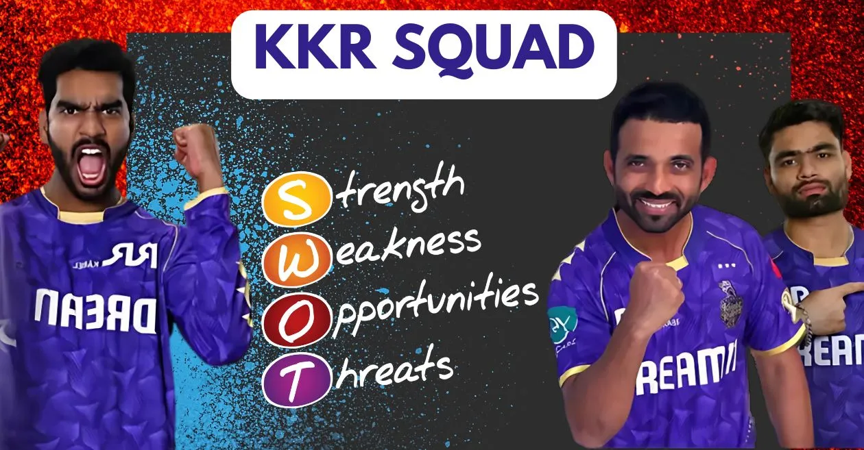 Kolkata Knight Riders (KKR) SWOT analysis for IPL 2025