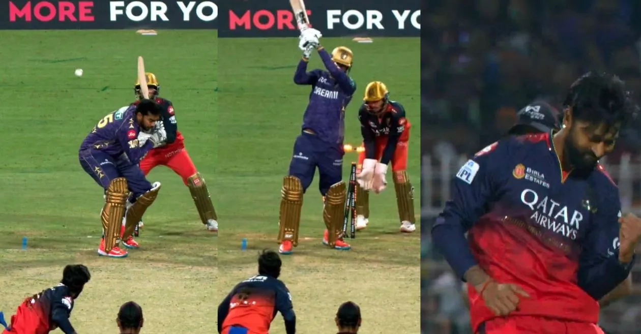 KKR vs RCB [WATCH]: Krunal Pandya’s bouncer sets up splendid dismissal of Venkatesh Iyer in IPL 2025 opener