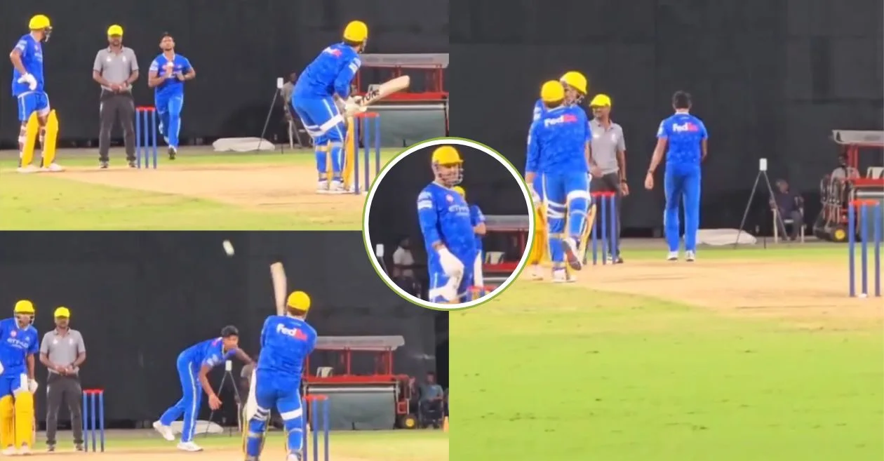 IPL 2025 [WATCH]: CSK icon MS Dhoni pulls out his iconic helicopter shot to counter Matheesha Pathirana’s toe-crusher