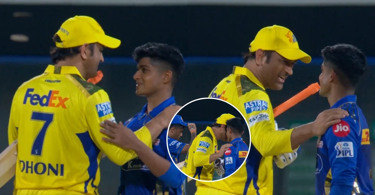 IPL 2025: MS Dhoni wins hearts with a remarkable gesture for MI debutant Vignesh Puthur, video goes viral