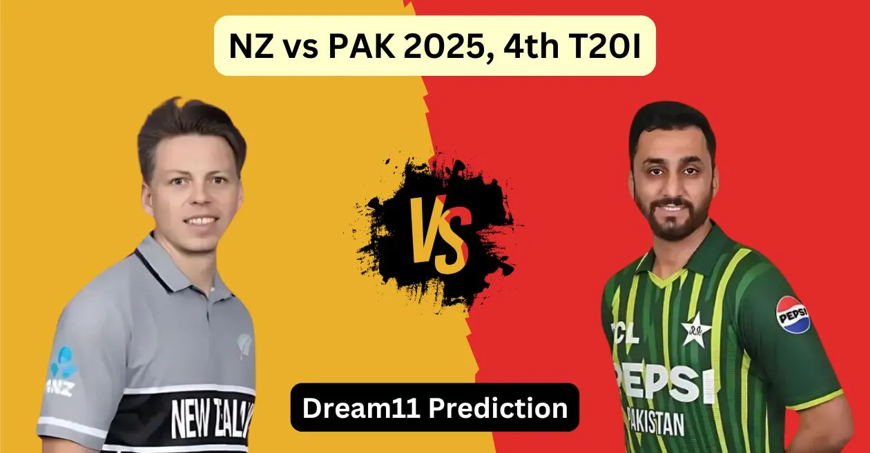 NZ vs PAK 2025, 4th T20I: Match Prediction, Dream11 Team, Fantasy Cricket Tips & Pitch Report | New Zealand vs Pakistan