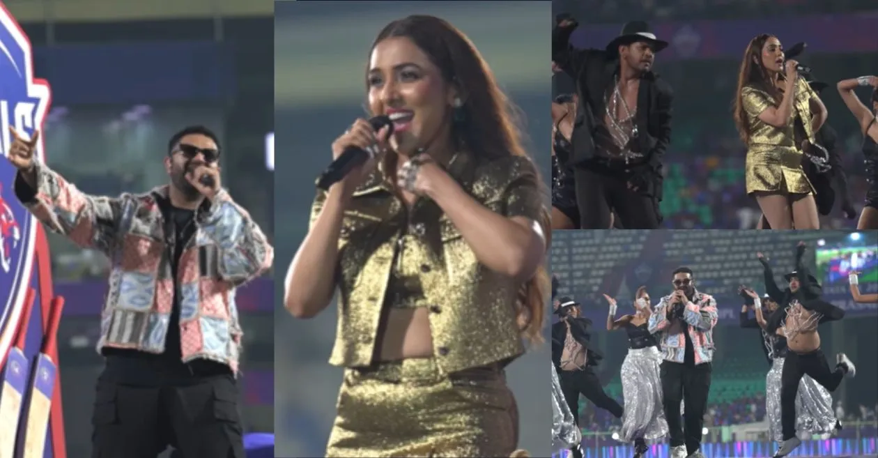 WATCH: Neeti Mohan and Siddharth Mahadevan dazzle Visakhapatnam during IPL 2025 clash between DC vs LSG