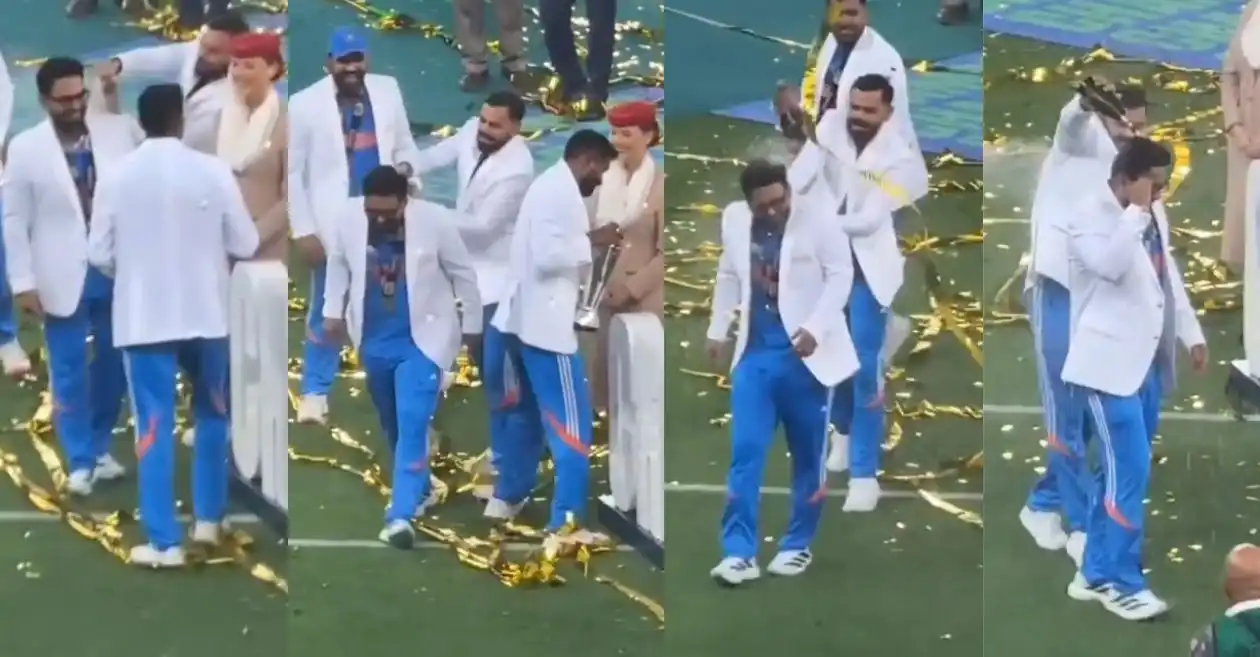 WATCH: Virat Kohli drenches Rishabh Pant in champagne as India celebrates Champions Trophy 2025 victory