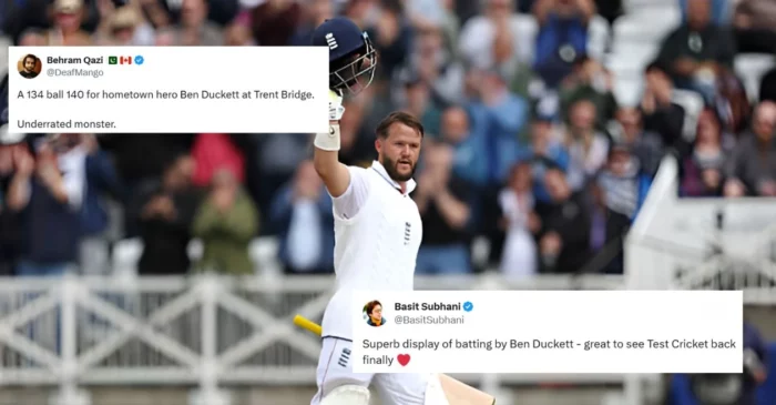 ENG vs ZIM: Fans go wild as Ben Duckett lights up Nottingham with a dazzling century on Day 1 of the one-off Test