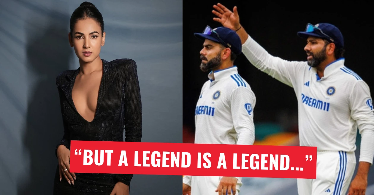 Bollywood actress Sonal Chauhan reacts as her favourite cricketer bids farewell to Test cricket