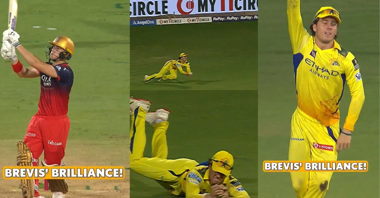 IPL 2025 [WATCH]: Dewald Brevis’ jaw-dropping catch ends Jacob Bethell’s stunning knock during RCB vs CSK clash