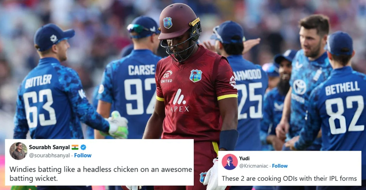 Fans erupt as England registers a massive win over West Indies in the 1st ODI