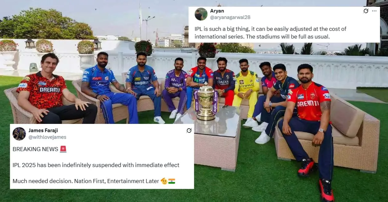 Fans erupt in national support as IPL 2025 gets suspended indefinitely over India-Pakistan military tensions