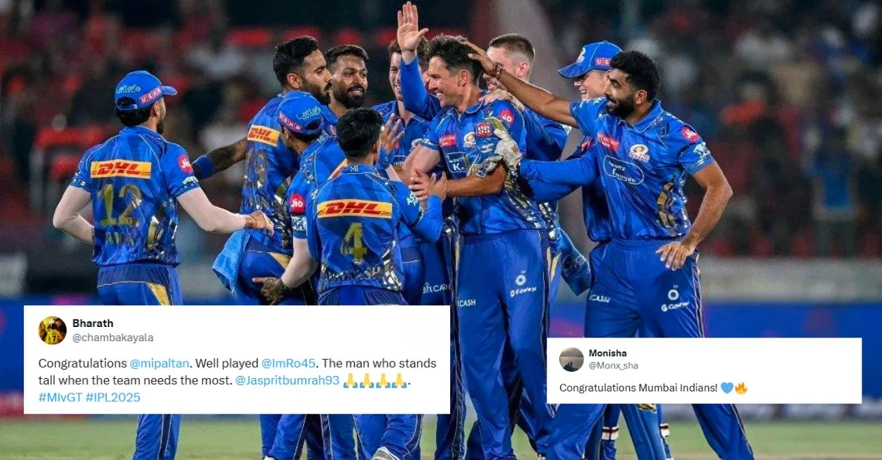 Fans go berserk as MI pip GT in a thrilling IPL 2025 Eliminator to settle Qualifier 2 with PBKS