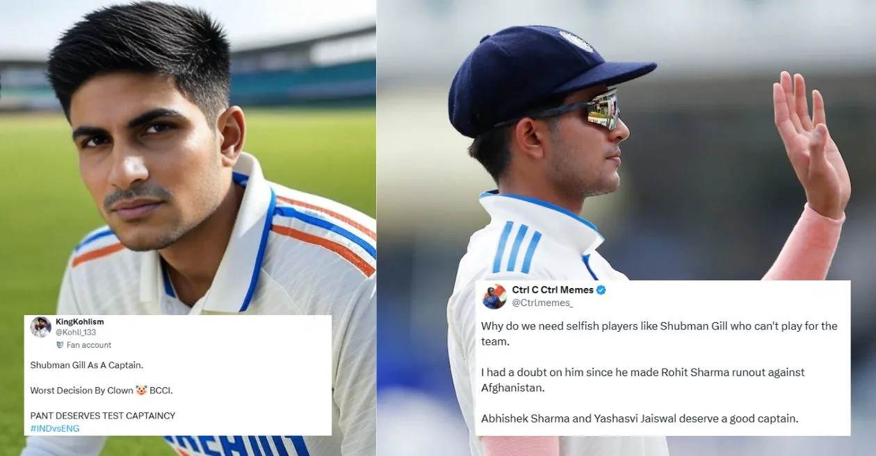 Fans lash out at BCCI for naming Shubman Gill as India’s new Test captain ahead of England series