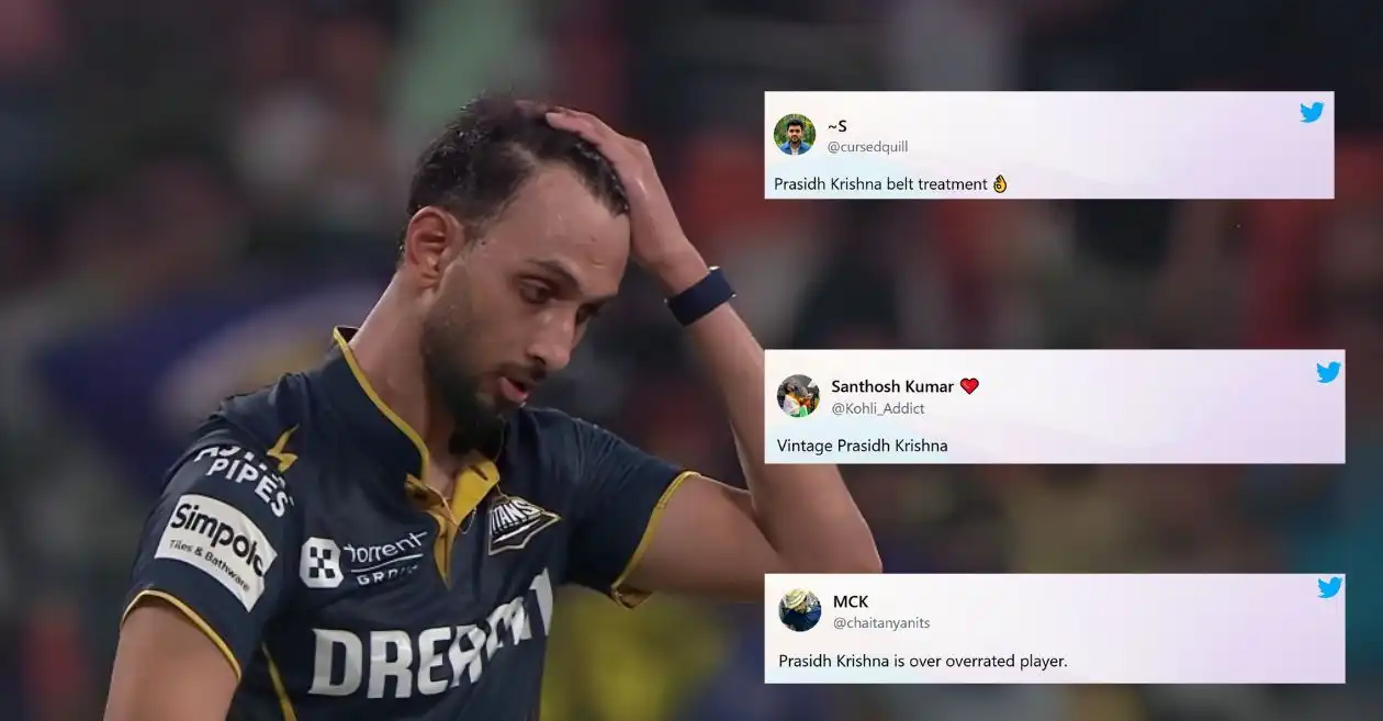 Fans brutally troll GT pacer Prasidh Krishna after MI batters thrash him in IPL 2025 Eliminator