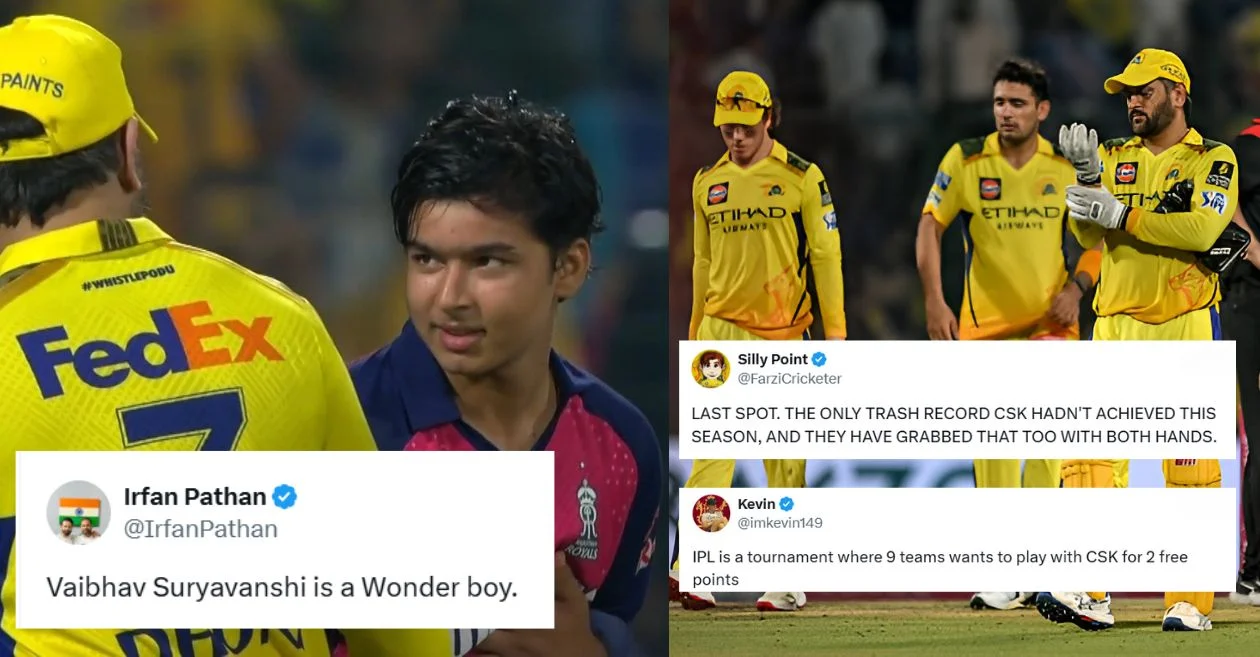 Fans react as Rajasthan Royals ends IPL 2025 campaign with dominant 6-wicket win over Chennai Super Kings