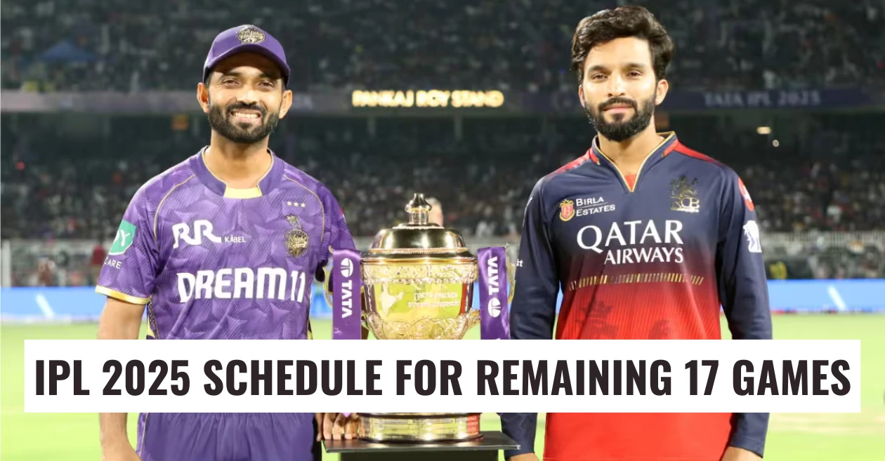 IPL 2025 to resume on May 17: Here’s the revised schedule with venues and match timings