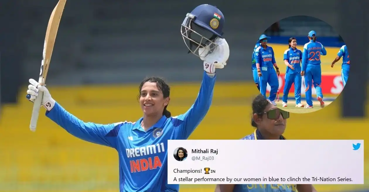 Fans react as Smriti Mandhana’s blazing century powers India to emphatic win over Sri Lanka in Women’s ODI Tri-Series final