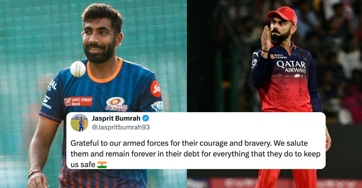 Jasprit Bumrah, Virat Kohli and other cricketers applaud Indian Armed Forces amid conflict with Pakistan