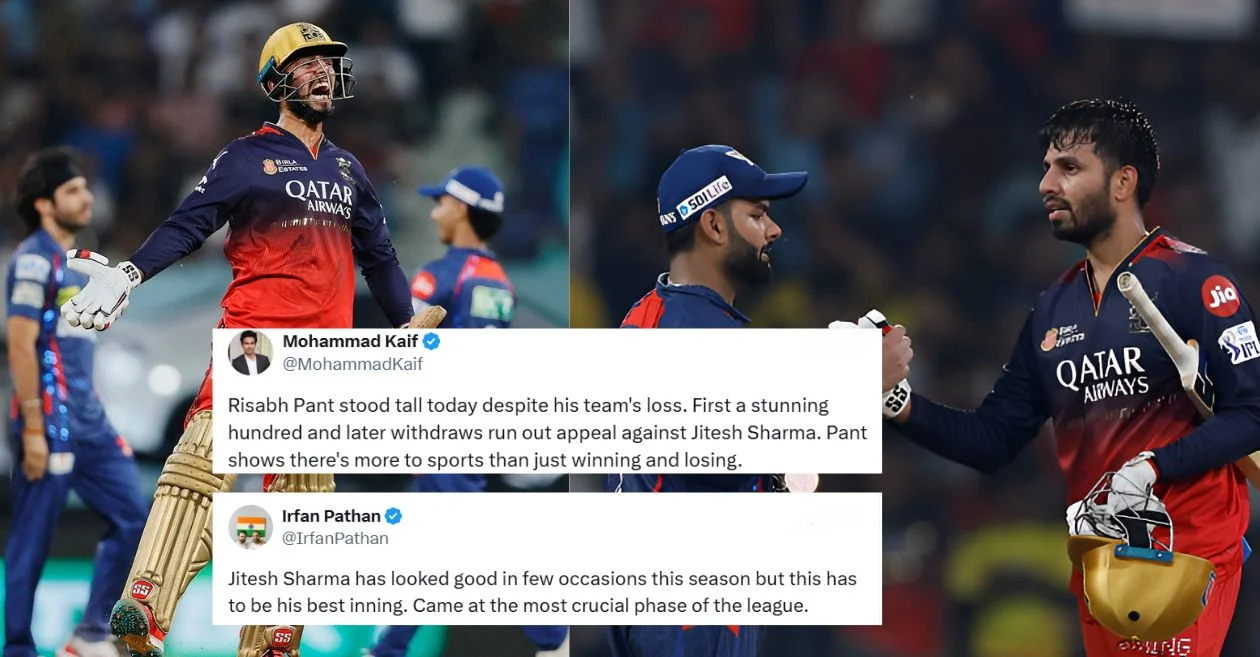 Fans go wild as Jitesh Sharma’s fireworks guide RCB to Qualifier 1 in historic run chase against LSG