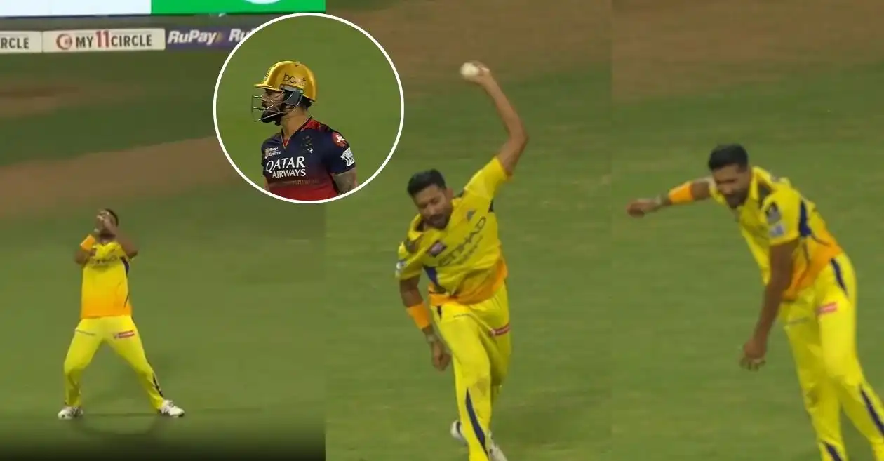 WATCH: Khaleel Ahmed gives a fiery send-off to Virat Kohli during RCB vs CSK IPL 2025 clash