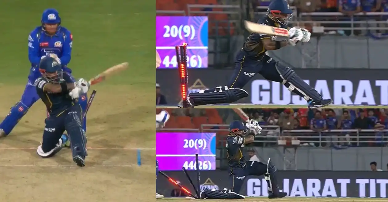 WATCH: Kusal Mendis’ bizarre hit-wicket dismissal during GT vs MI IPL 2025 Eliminator