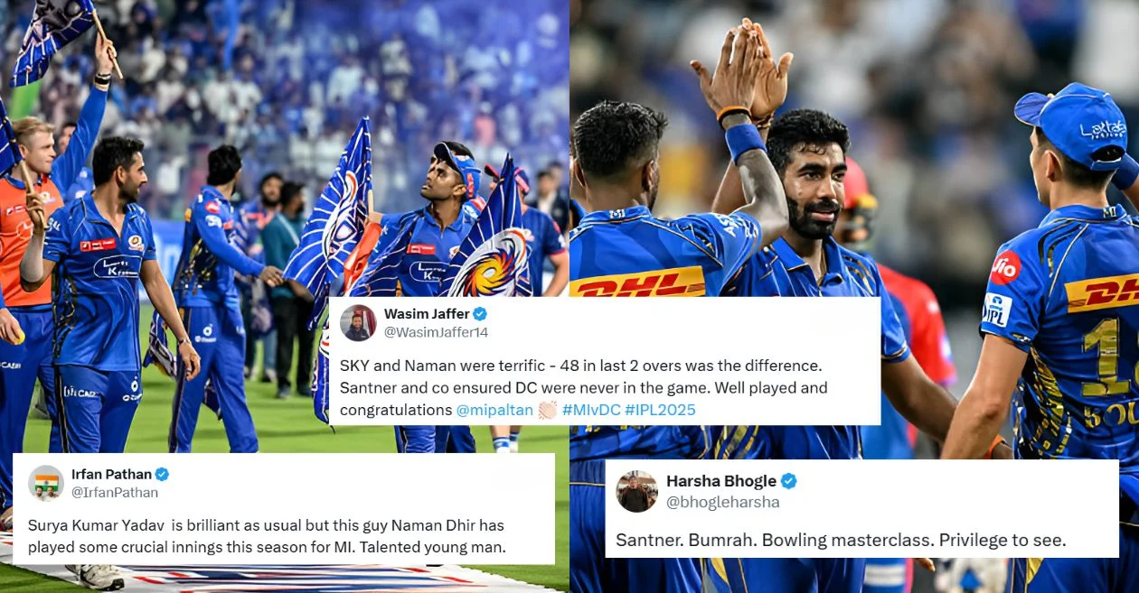 Fans go berserk as Mumbai Indians knock Delhi Capitals out of IPL 2025