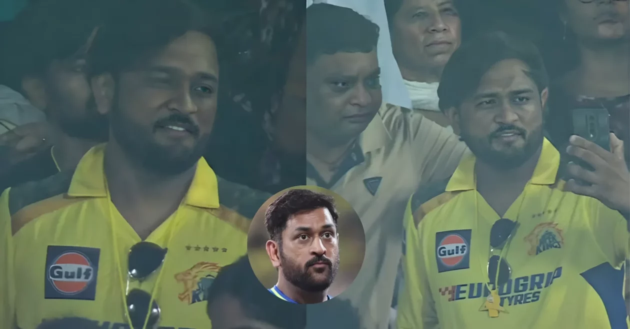 IPL 2025 [WATCH]: MS Dhoni’s doppelganger grabs attention during CSK vs RR clash