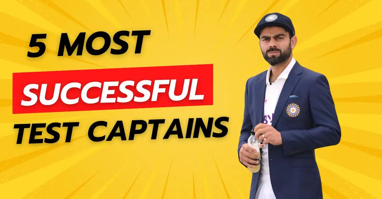 Top 5 most successful captains in Test cricket ft. Virat Kohli