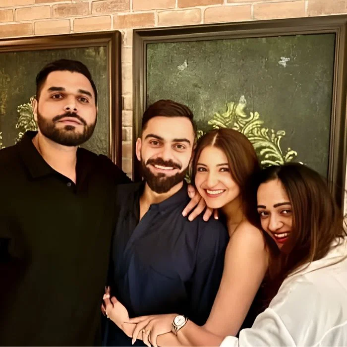 Nikhil Virat Anushka and Malvika
