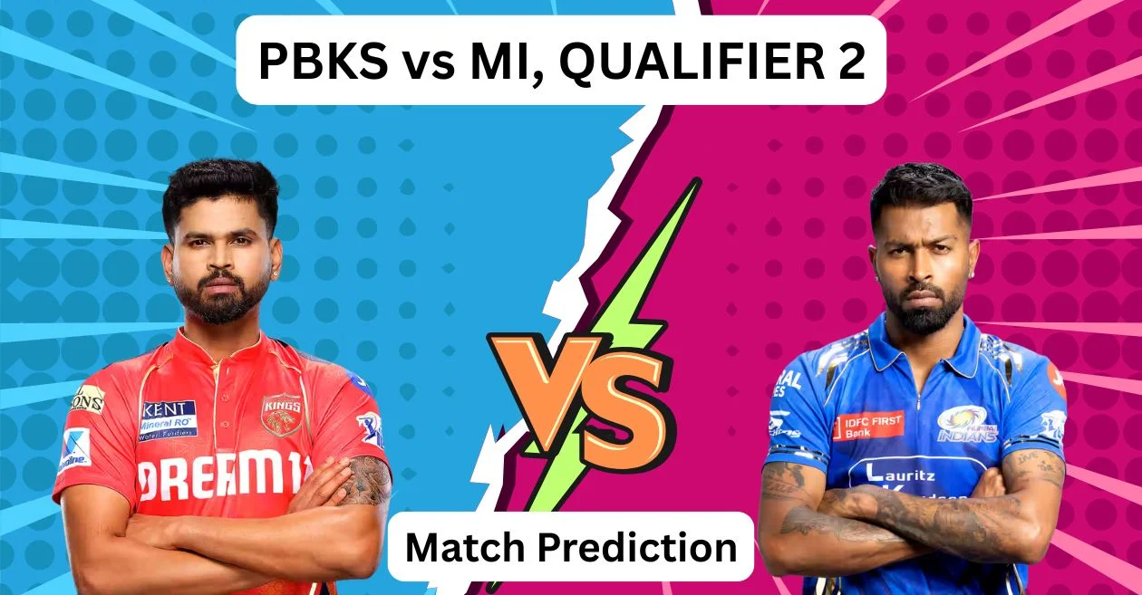 IPL 2025 Qualifier 2, PBKS vs MI: Match Prediction, Dream11 Team, Fantasy Cricket Tips and Pitch Report | Punjab Kings vs Mumbai Indians