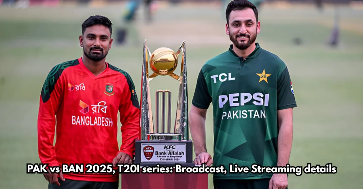 PAK vs BAN 2025, T20I series: Broadcast, Live Streaming details – When and where to watch in Pakistan, Bangladesh USA, UK & other countries