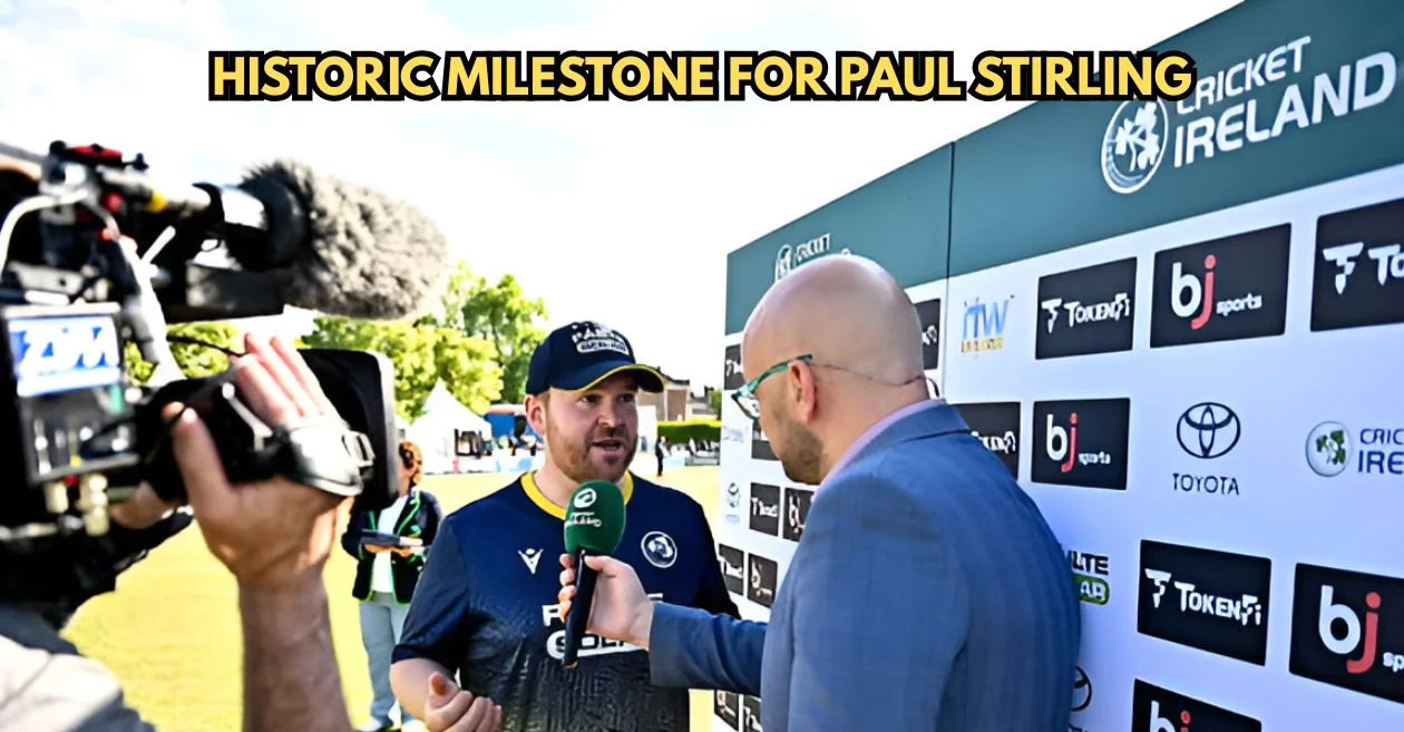 Paul Stirling scripts history for Ireland during the 1st ODI against West Indies